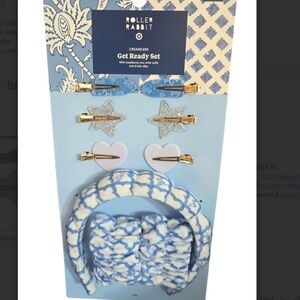 Roller Rabbit x Target Blue Trellis Get Ready Hair Accessories Set IN HAND